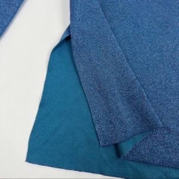 J. Crew Blue Shimmer Sparkle
Side Slit Crew Neck Pullover
Sweater Sz XS … - Picture 5 of 14